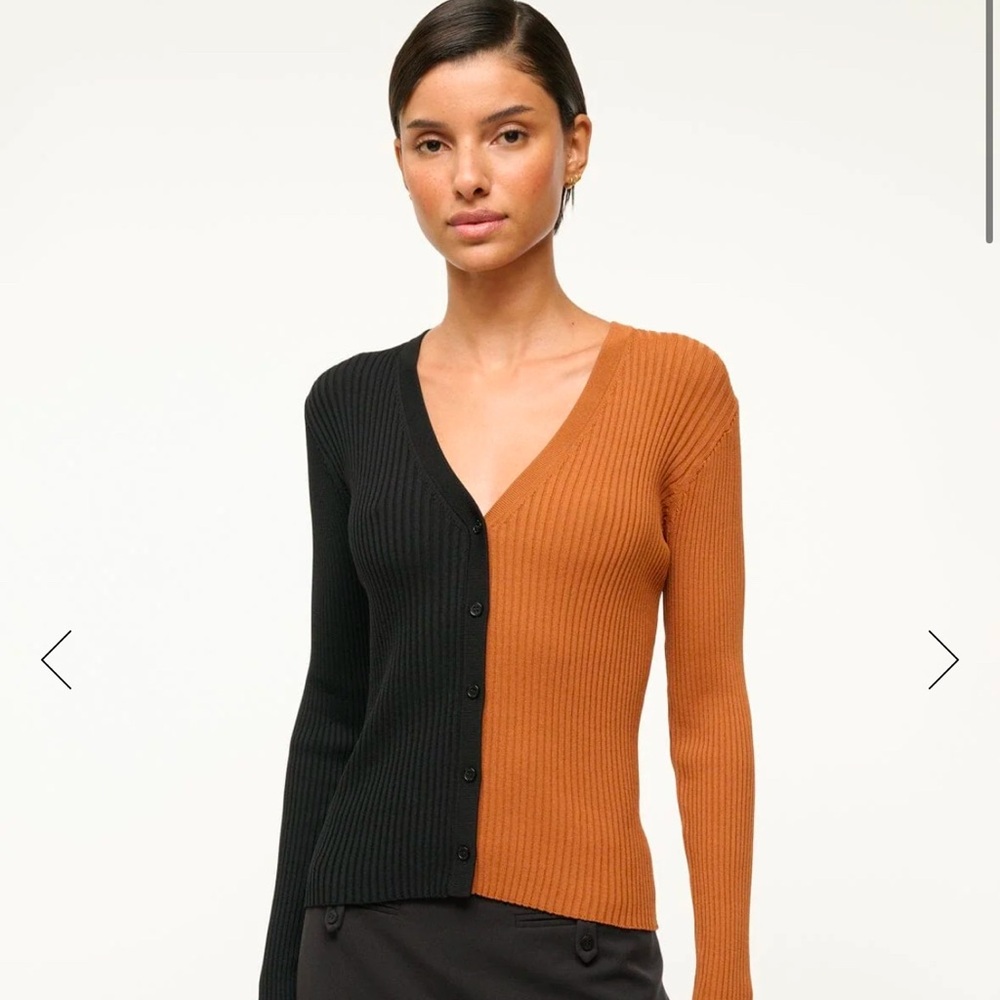 Staud Two Tone Cardigan